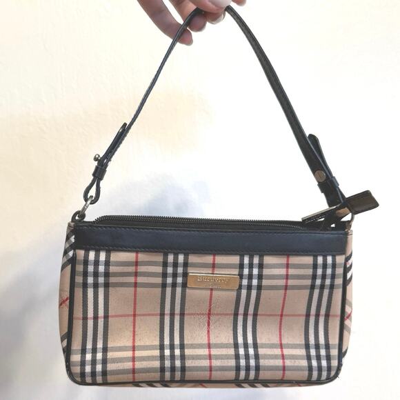 Vintage Burberry Plaid Mini 90s Shoulder Bag - Picture 5 of 5